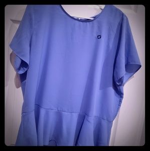 Light blue chase bank uniform blouse